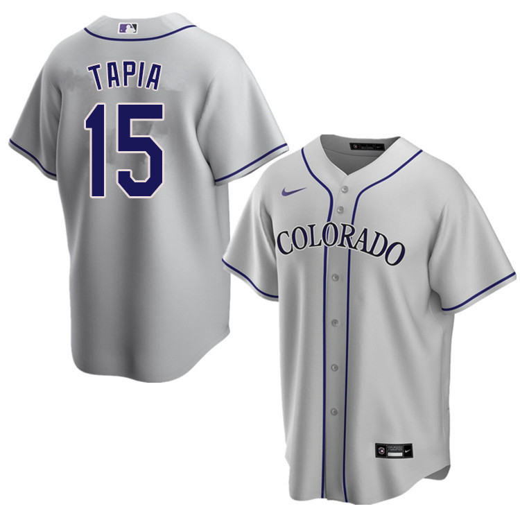 Nike Men #15 Raimel Tapia Colorado Rockies Baseball Jerseys Sale-Gray